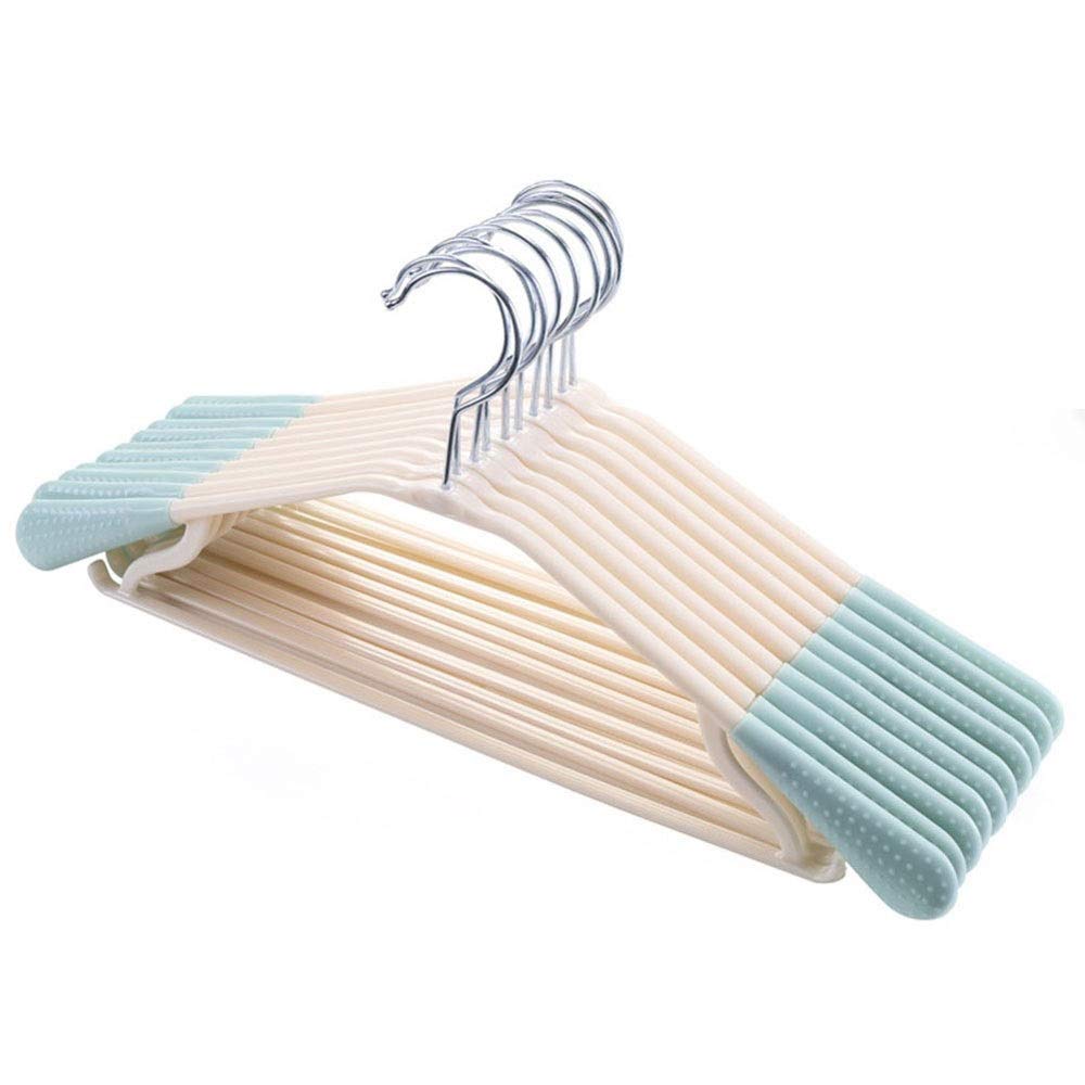 JINGYAN Standard Hangers Hanger Seamless Outdoor Shirt Plastic Space Saving Durable Heavy Duty Adult Clothes Hangers Non-Slip Multifunction(4)