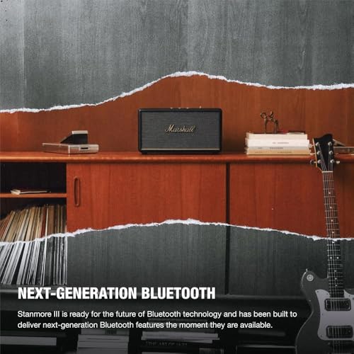 Image of Marshall Stanmore III Wired Connectivity Home Speaker with Bluetooth 5.2 & RCA or 3.5mm Input - Black