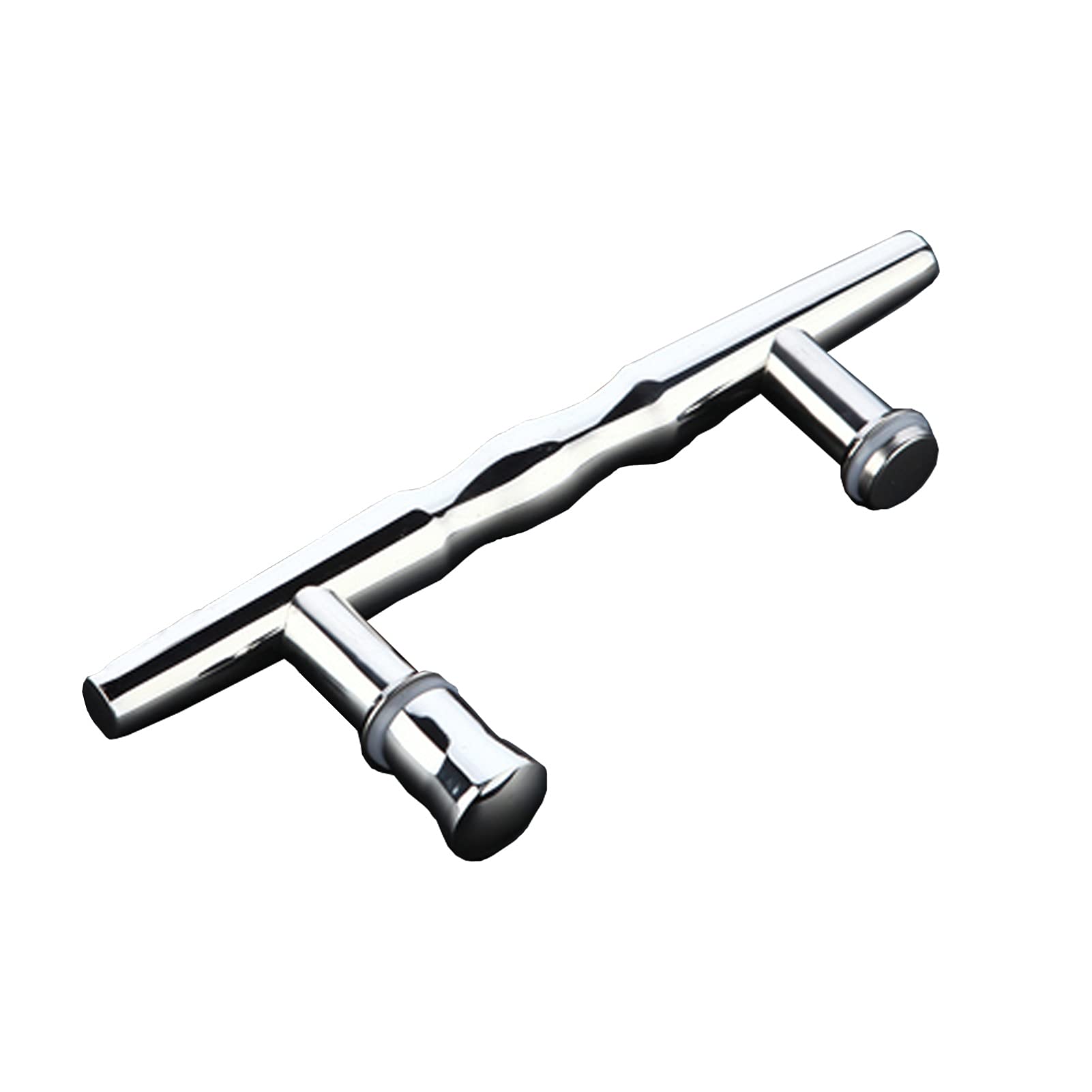 DFGHNBVC Glass Door And Window Handles Bathroom Door Handle For Glass Door, Polished 304 Stainless Steel Shower Room Push-Pull Handle,Hole Center Spacing 145Mm