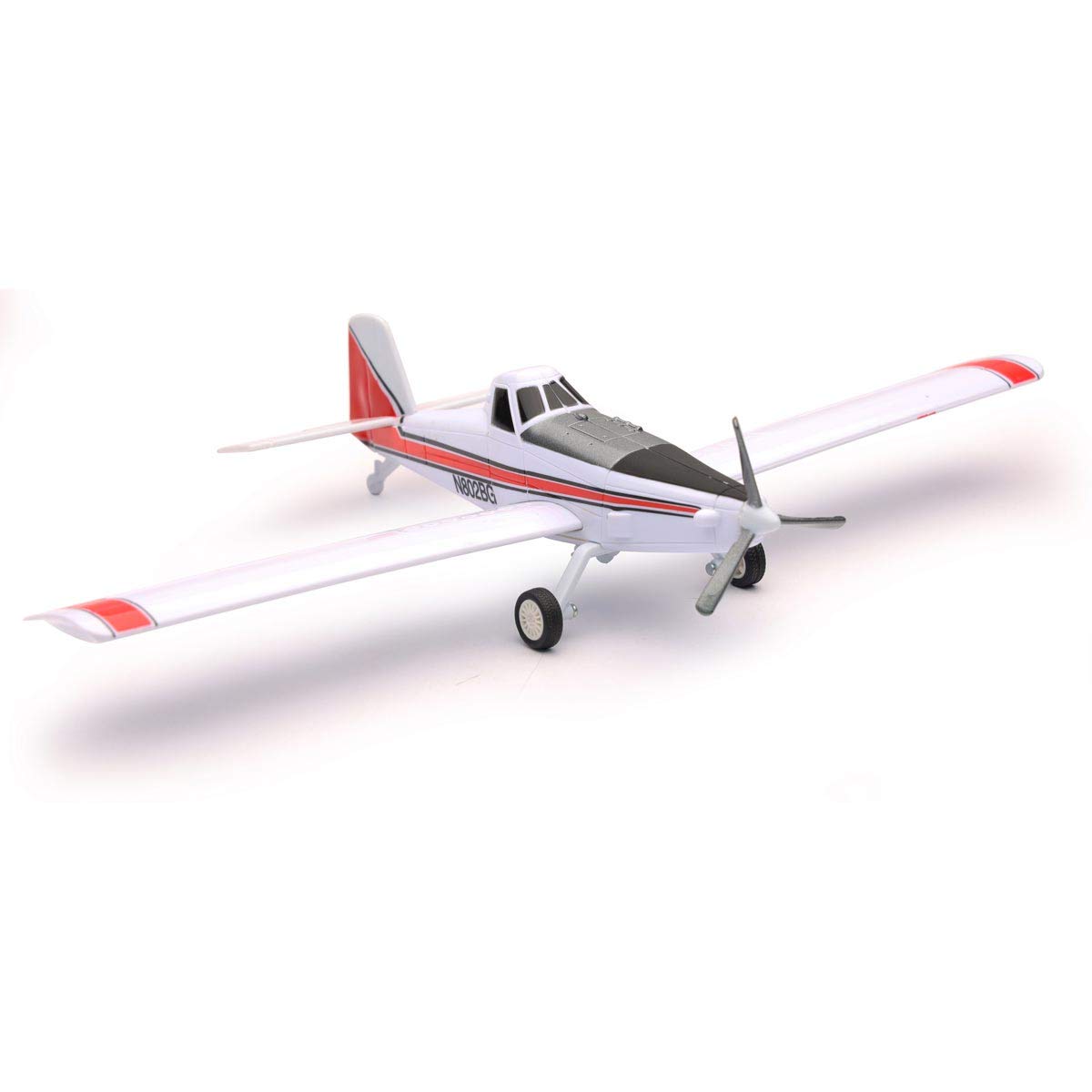 1/60 Limited Edition Red and White AT-502 AG Spray Airplane Crop Duster by New Ray 20693