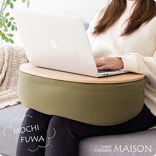 宮武製作所 テーブルクッション カーキ 天板ナチュラル