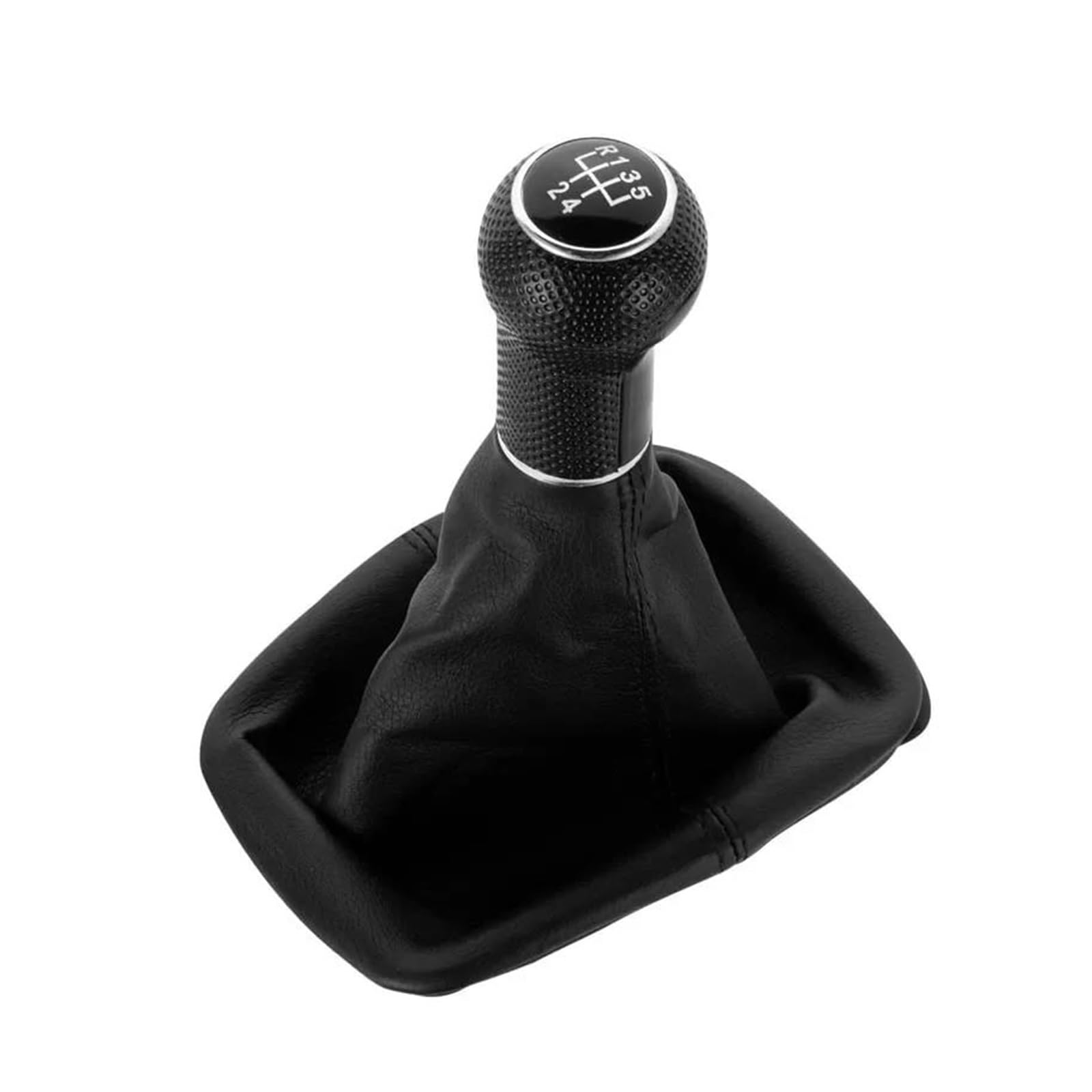 WLNWERDPKK Gear Shift Knob 1PCS for Golf 4 IV MK4 for GTI R32 for Bora for Jetta 1999-2004 5/6 Speed Gear Shift Knob Lever Gaiter Boot Stick Knob(Chrome 5 Speed 12MM)