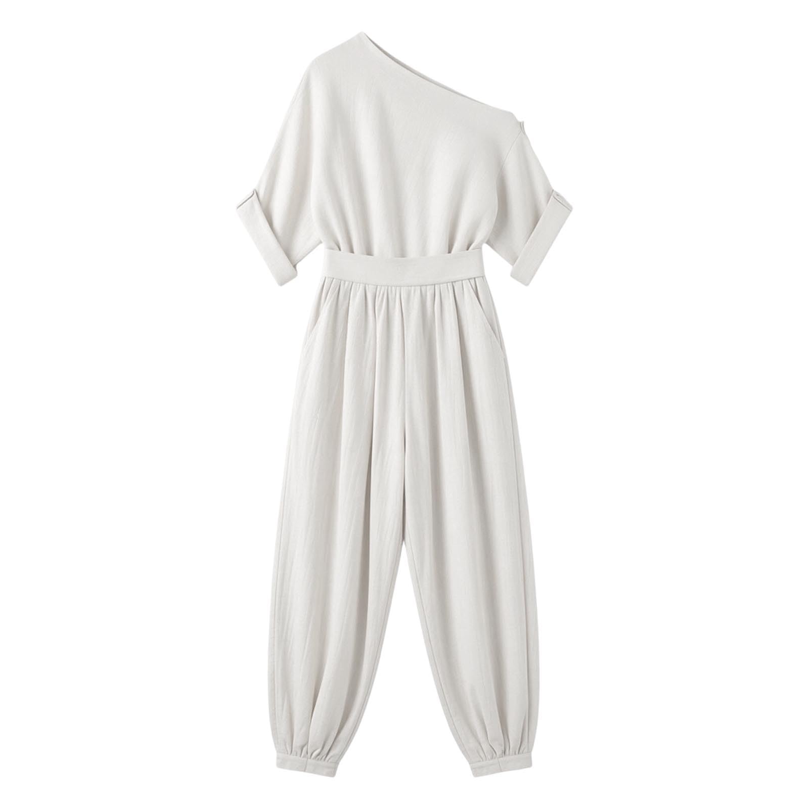 Generisch 2026, set casual da donna in due pezzi, top senza spalline con pratica tasca, pantaloni larghi per un comodo comfort quotidiano