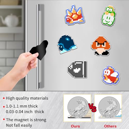 Imanes decorativos de pvc para frigorífico - 12 unidades miniatura 3