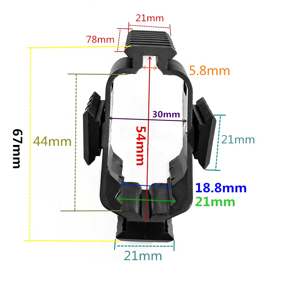 1X22X33 Red/Green Dot Pistol Sight with ABS 7/8" & Picatinny Mounting Base for G17 Handgun Combination Set