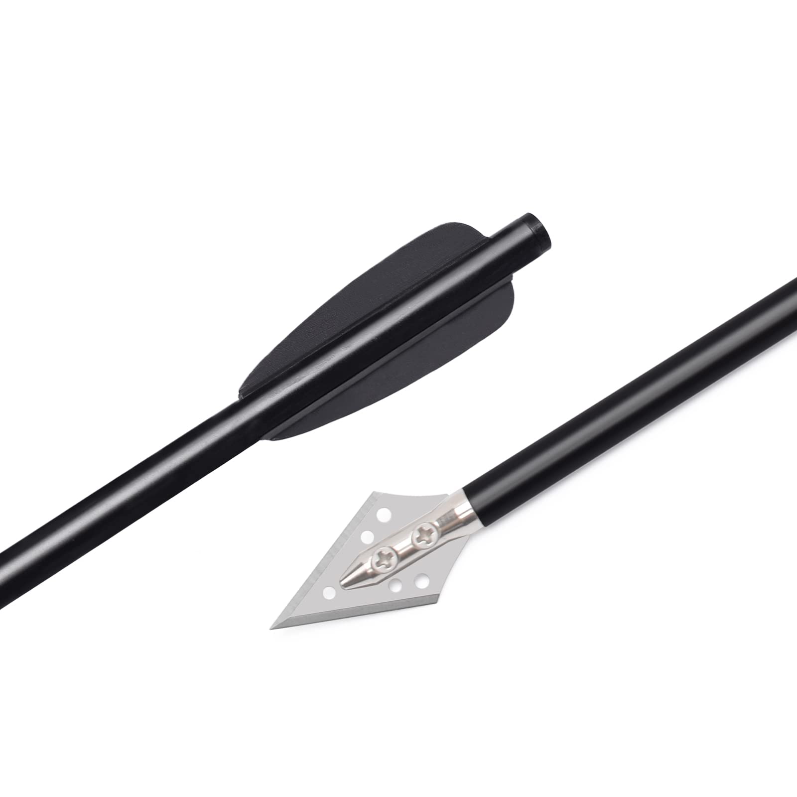 12 Boulons D'arbalète Pistolet 6,7 Mm - Pointes Aluminium (chasse à L'arc)