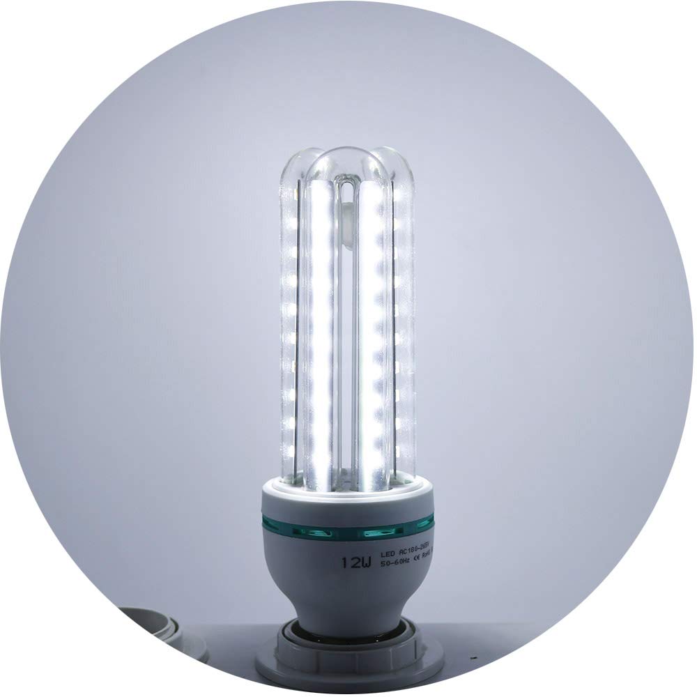 Xindaxin® - Bombilla LED de bajo consumo (no regulable, casquillo E27, bajo consumo de energía, luz blanca fría 6000 K, intensidad no regulable, 20 unidades)