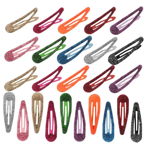 Clips à cheveux féminins pailletés Homoyoyo : 50 barrettes en métal contre les cheveux décoiffés