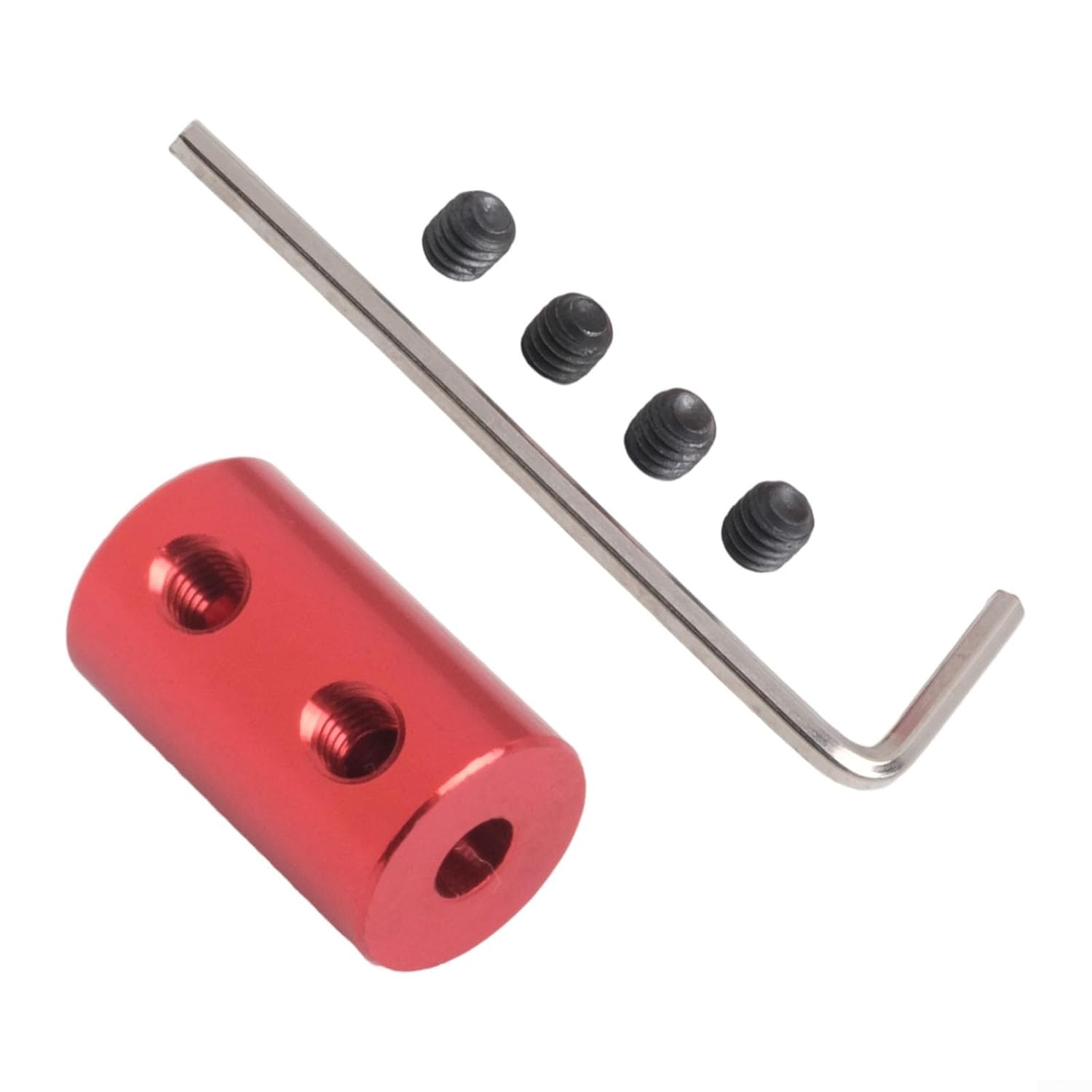 Shaft Coupling Motor Connector Sleeve 45# Steel Red 20mm Length Hardware Mechanical Transmission (Multiple Bore Sizes)(2-4)