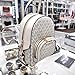 Michael Kors Jaycee XS Mini Convertible Backpack MK Signature Crossbody (Light Cream)