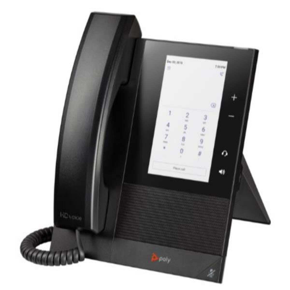 Poly CCX 400 IP Phone - Corded - Corded - Desktop, Wall Mountable - Black