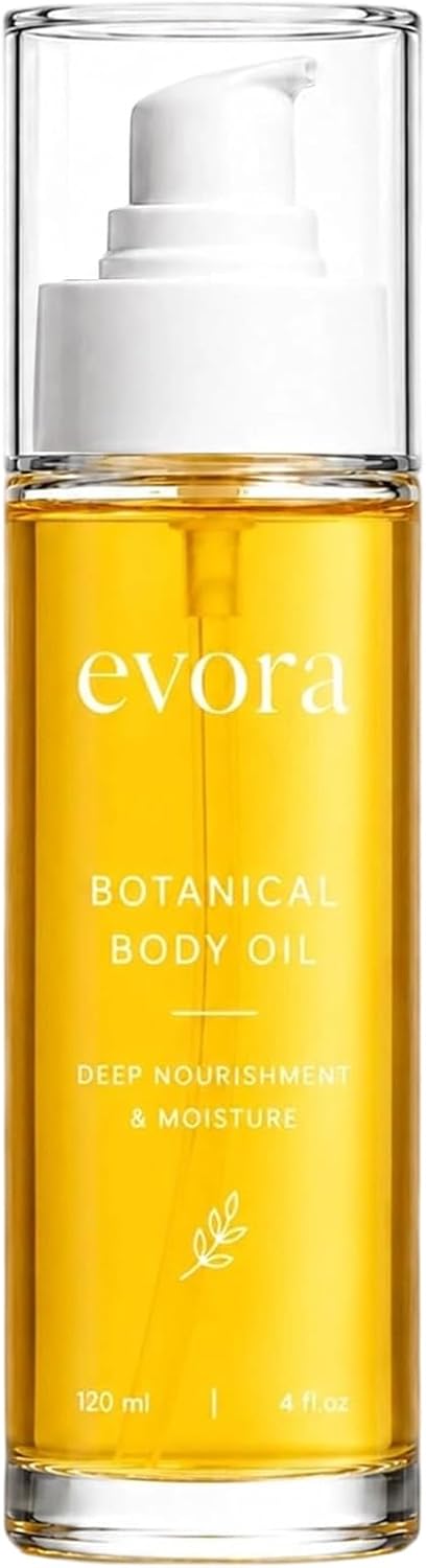 Body Oil, Wakame Algae, Brazil Nut & Passionflower Seed Oils,Lightweight Firming Massage Oil for Smoother-Looking Skin, Non-Greasy HydratingBody Oil, 4 FI Oz
