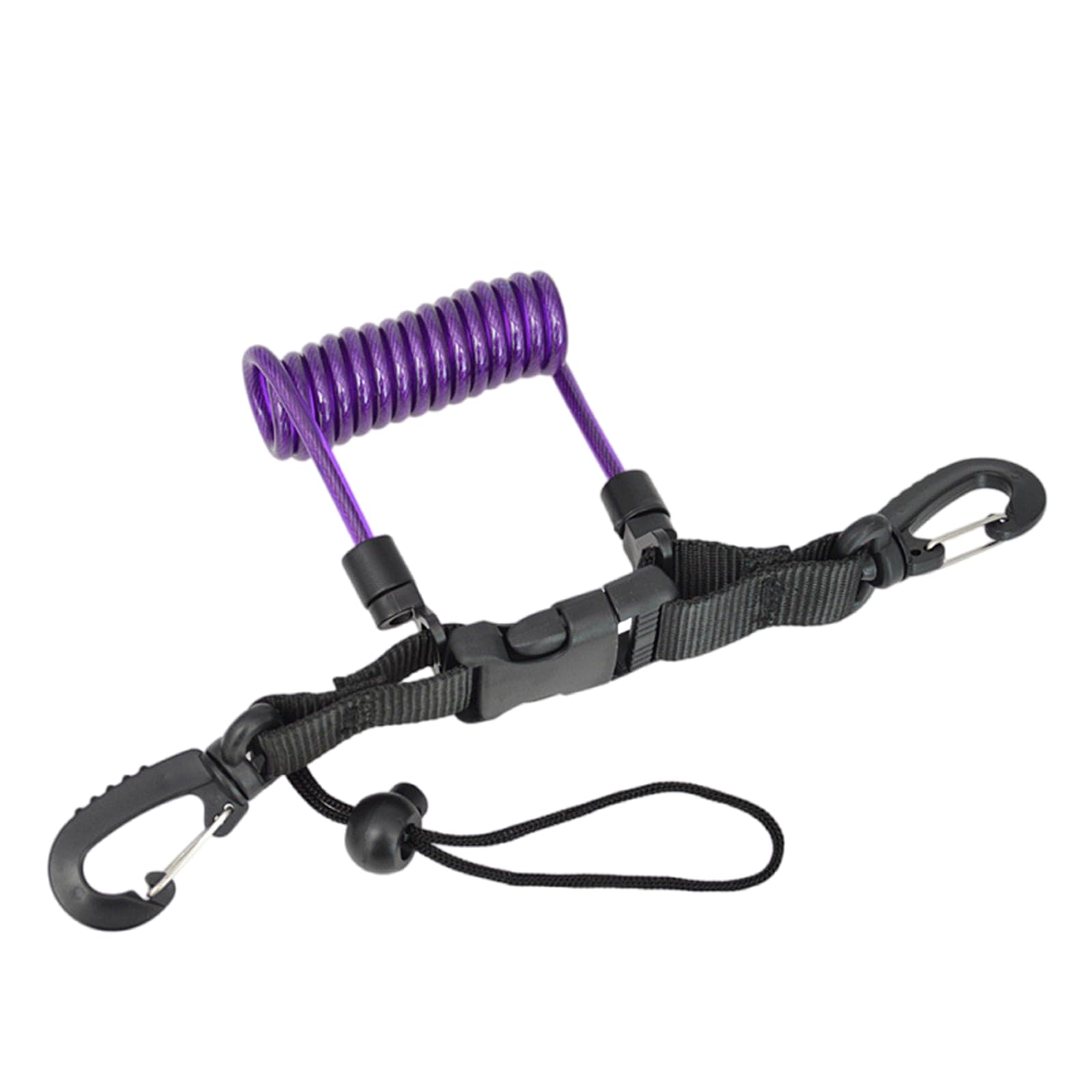 ZwaitL Scubas Diving Camera Antilost Lanyard Strap Coiled Loss Proof Spring Rope With Clip Quick Releases Buckle For Underwater