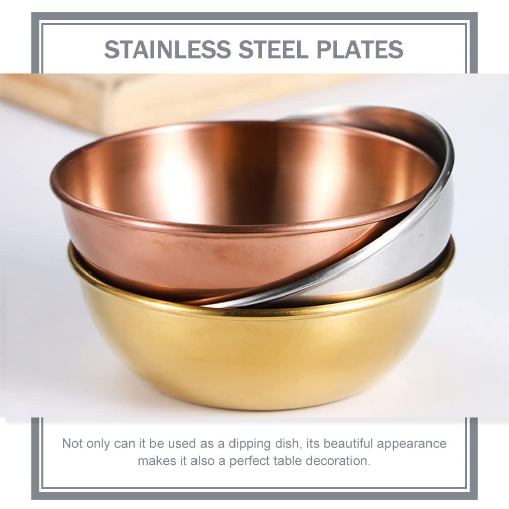 Yardwe Set Di 10 Ciotoline Porta Condimenti In Acciaio Inox - Diametro 10 Cm - Per Ketchup, Salse, Antipasti E Insalate