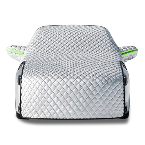 Adunsiaoto Windscreen Cover Frost Ice Snow Protector, Foldable Car Windscreen Frost Protector, Ice Sun UV Dust Water Resistant for Cars in All Weather, Windshield Front Window Cover for Cars