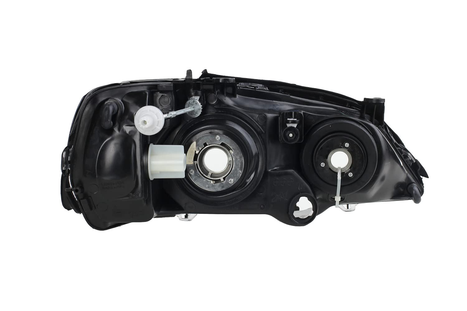 Johns, Scheinwerfer schwarz passend für Opel Astra G Links Rechts Leuchtm. + Stellmotor
