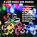 JMEXSUSS 2 Pack Solar String Lights for Garden, Each 30.6FT 50 LED Solar Christmas Lights Outdoor Waterproof, 8 Mode Multi Colored Solar Flower String Light for Yard Patio Tree Christmas Decor