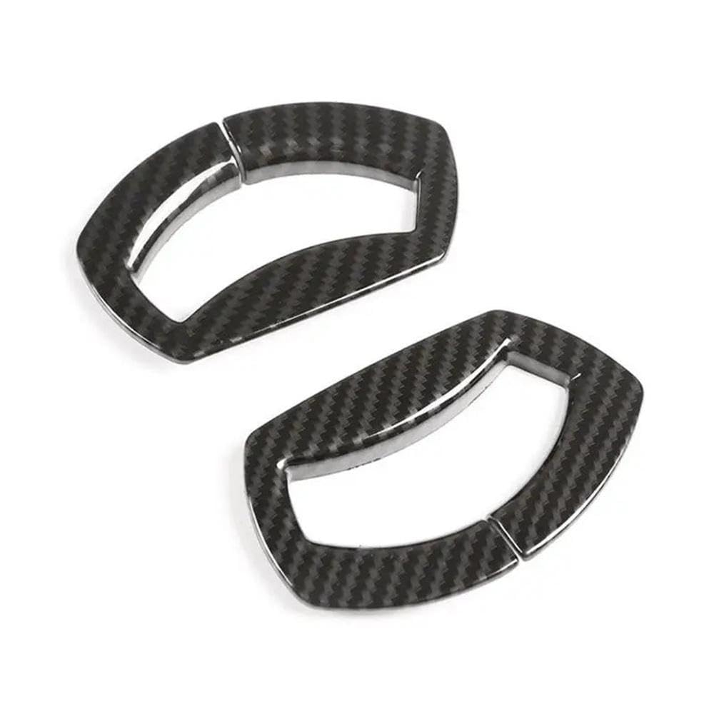 Interior Wrap Film Car Accessories Interior Seat Safety Belt Cover Stickers Trim for BMW X3 E83 2006-2010(Carbon Fiber Texture)