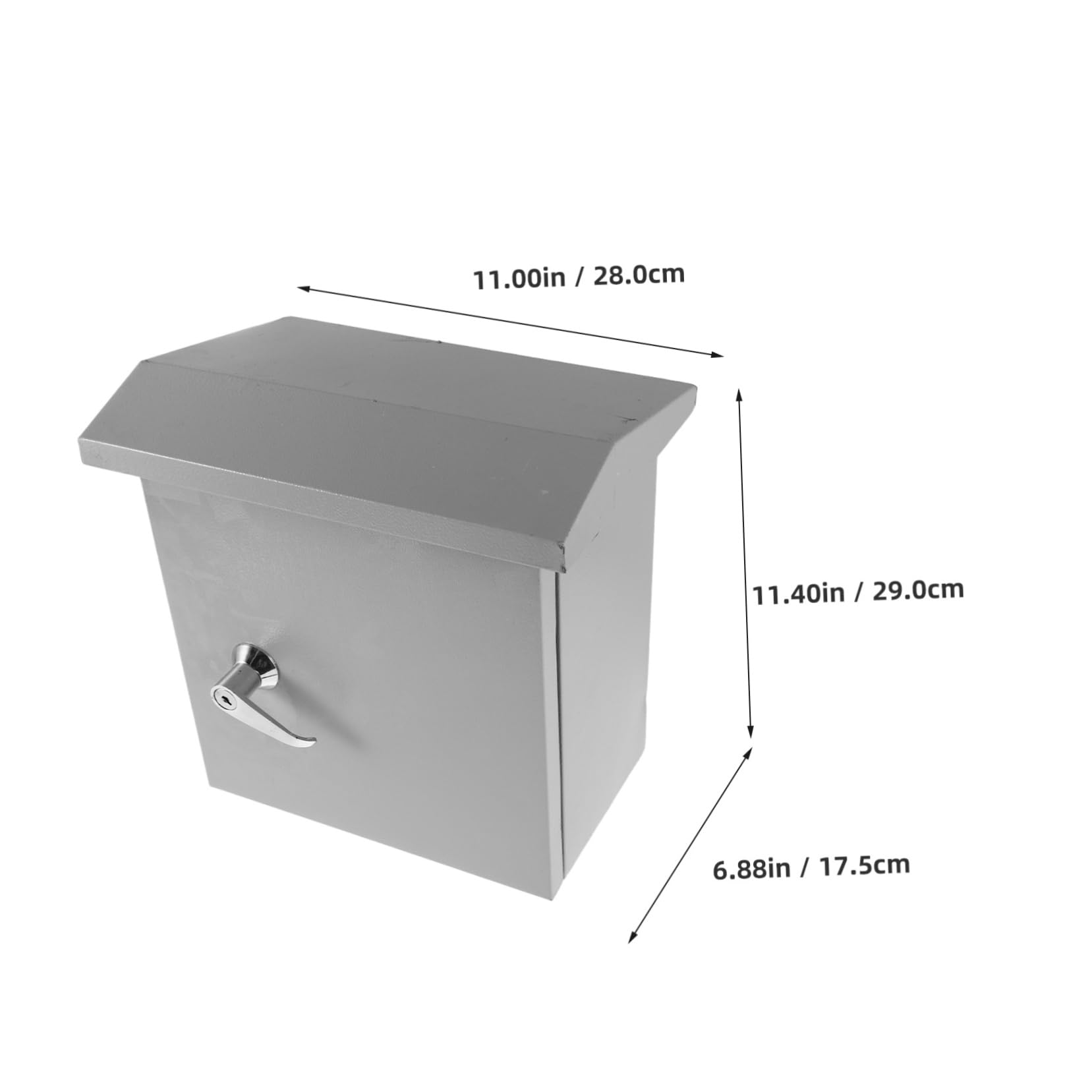 DOITOOL Caja De Distribución Para Exteriores Caja Eléctrica Resistente Intemperie Para Instalaciones De Jardín o Fachada Carcasa Metálica Robusta y Anticorrosiva