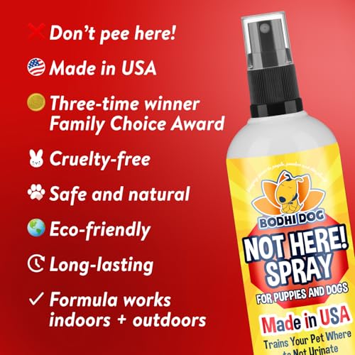 image for Bodhi Dog Not Here Spray - Trains Your Pet Where Not to Pee Indoors or