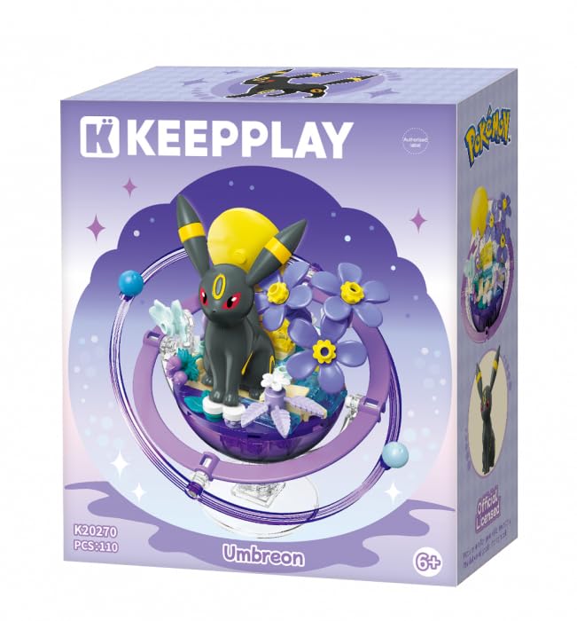 Pokémon Dessert Building Blocks Toy Set | Keeppley | Lego Compatible | Simplified Chinese | 15+ Years | Umbreon