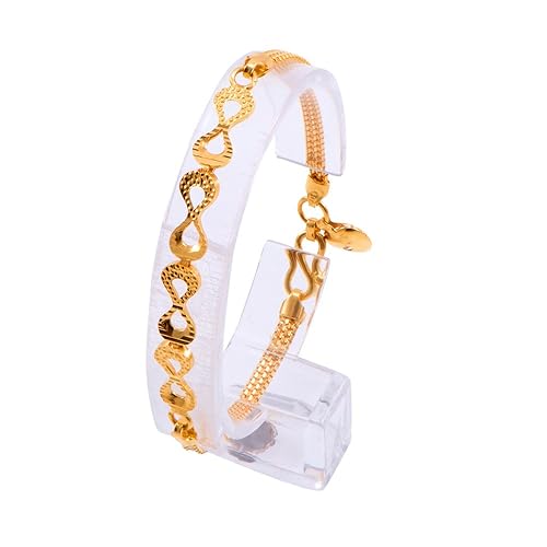 Impress Collection 22k Yellow Gold Charm Bracelet for Women (Gold)