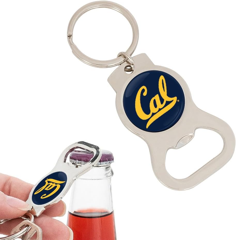 Desert Cactus Berkeley University of California Bottle Opener KeychainGolden Bears Cal UC Car Keys (Silver Bottle)