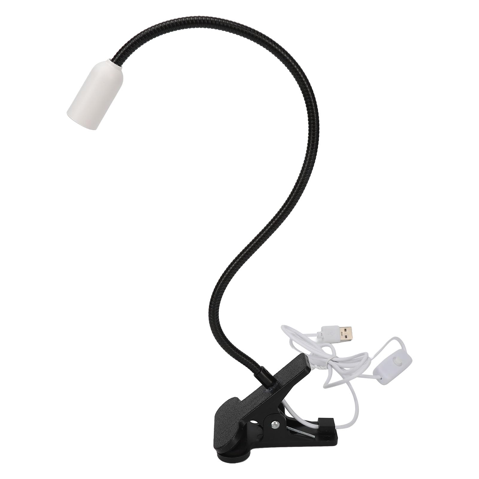 6W Big Chip UV LED Desk Light with Flexible Gooseneck Clamp 360 Degree Rotating Hand Clip On Nail Lamp Quickly Nail Dryer Gel Lamp