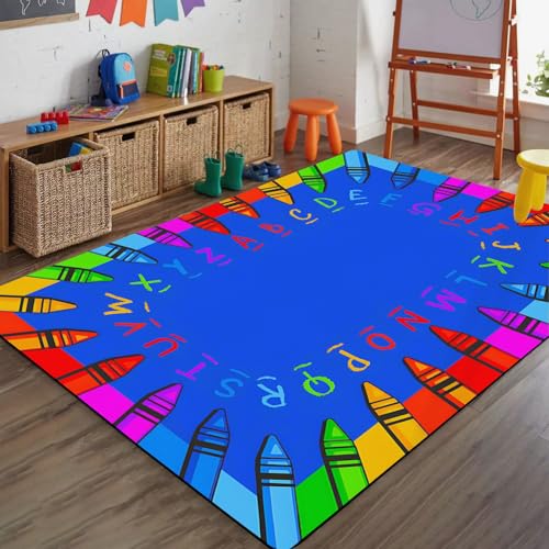 Tapete infantil colorido 70.87 x 47.24 pulgadas juego educativo