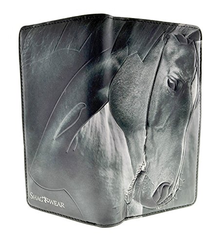 Shag Wear Horse Portrait Large Wallet for Women and Teen Girls Vegan Faux Leather 7"2