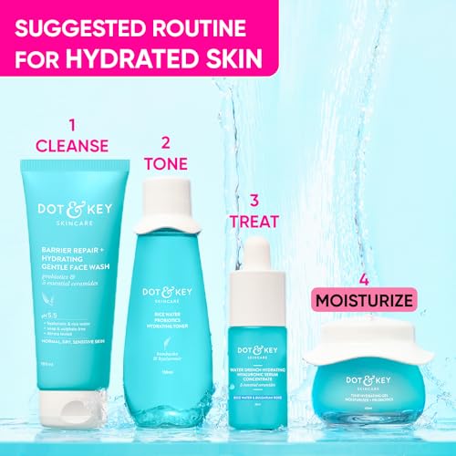 Dot & Key 72HR HYDRATING GEL + Probiotics Moisturizer for Face | With Hyaluronic Acid, Kombucha & Rice Water | Lightweight gel Moisturizer | For... - Image 7
