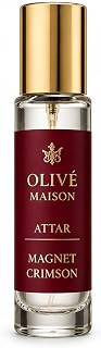 Olive Maison Magnet Crimson Attar 6ml for Men & Women | Long Lasting Bold Attractive Perfume Oil | Alcohol-Free Premium Fr... Price In India