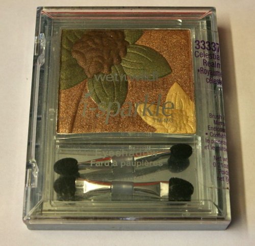 Wet N Wild I-sparkle Eyeshadow Celestial Realm 33337 Brown, Dark Green, Beige, Yellow