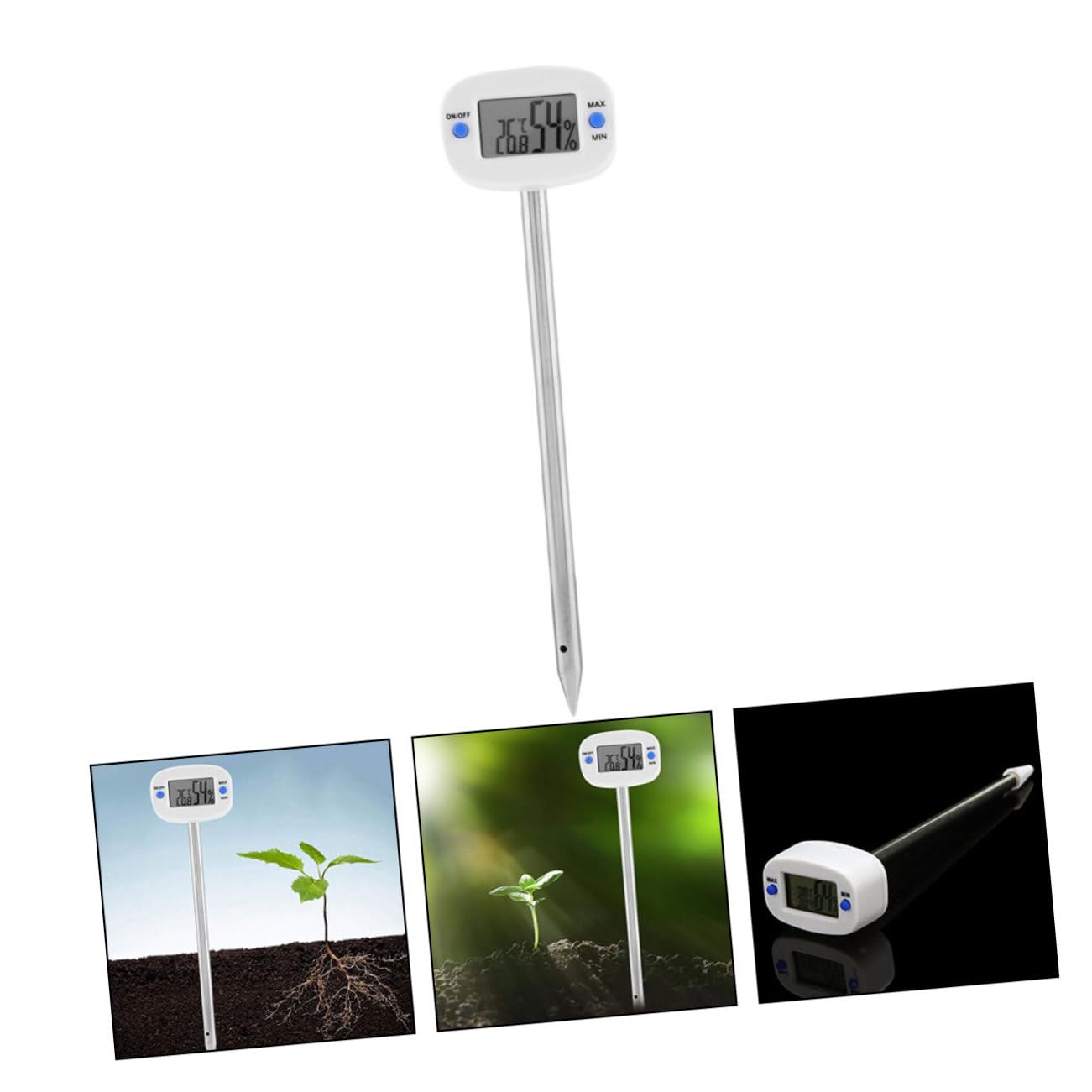 Kisangel 3 Pezzi Tester Temperatura e Umidità Del Mini Ago Misuratore Umidità e Temperatura per Giardinaggio e Coltivazione Strumento per Giardinieri e Appassionati