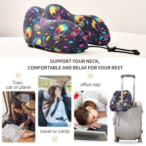 Almohada de viaje de espuma viscoelástica para cuello miniatura 4
