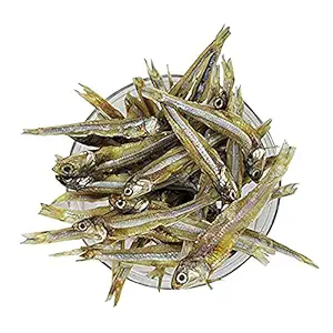 Bague Anchovies Dry Fish 1kg Whole 1000 Grams Natural Sun Dried Medium Size