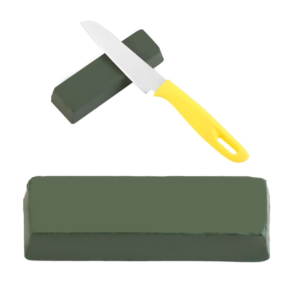 Pasta lucidante cromo ossido 140g verde fine abrasiva lucidatura cera affilatura