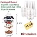 Aatriet 12 oz Clear Plastic Parfait Cups with Insert 3.25oz & Dome Lids No Hole - (20 Sets) Yogurt Fruit Parfait Cups, for Dips and Veggies, Take Away Breakfast and Snacks. No Leaking