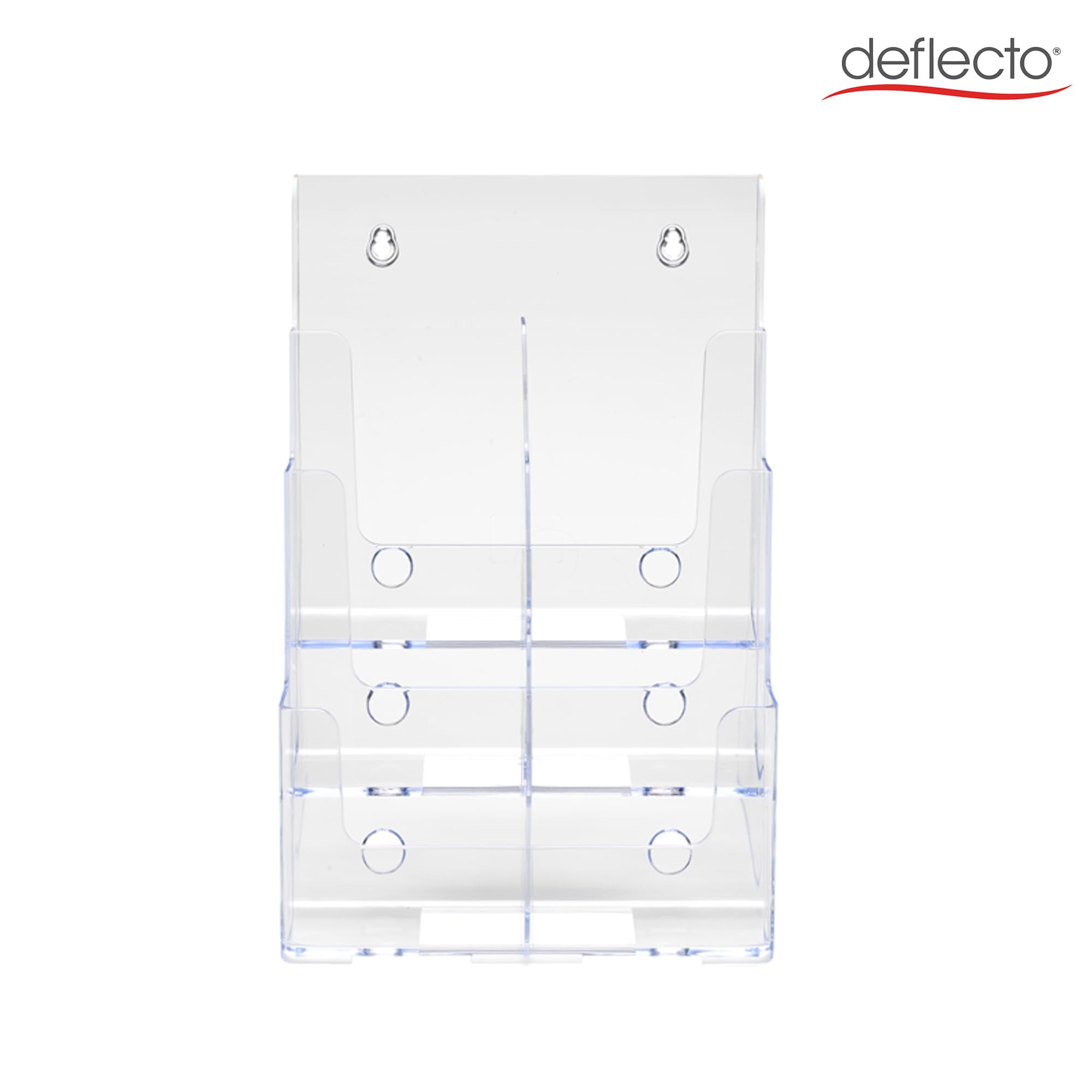 Deflto - Portaritratto a 3 ripiani, 6 tasche, formato A4, trasparente