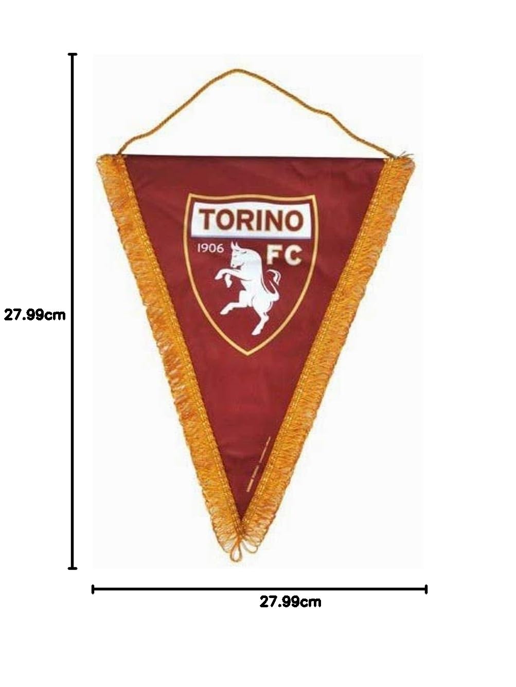 GAGLIARDETTO Torino Toro Ufficiale Granata cm. 20 x 28 - GAGTR20x28GR1201