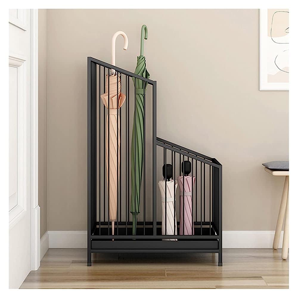 DUANHOZ Umbrella Stand with Drip Tray for Home and Office Entryways