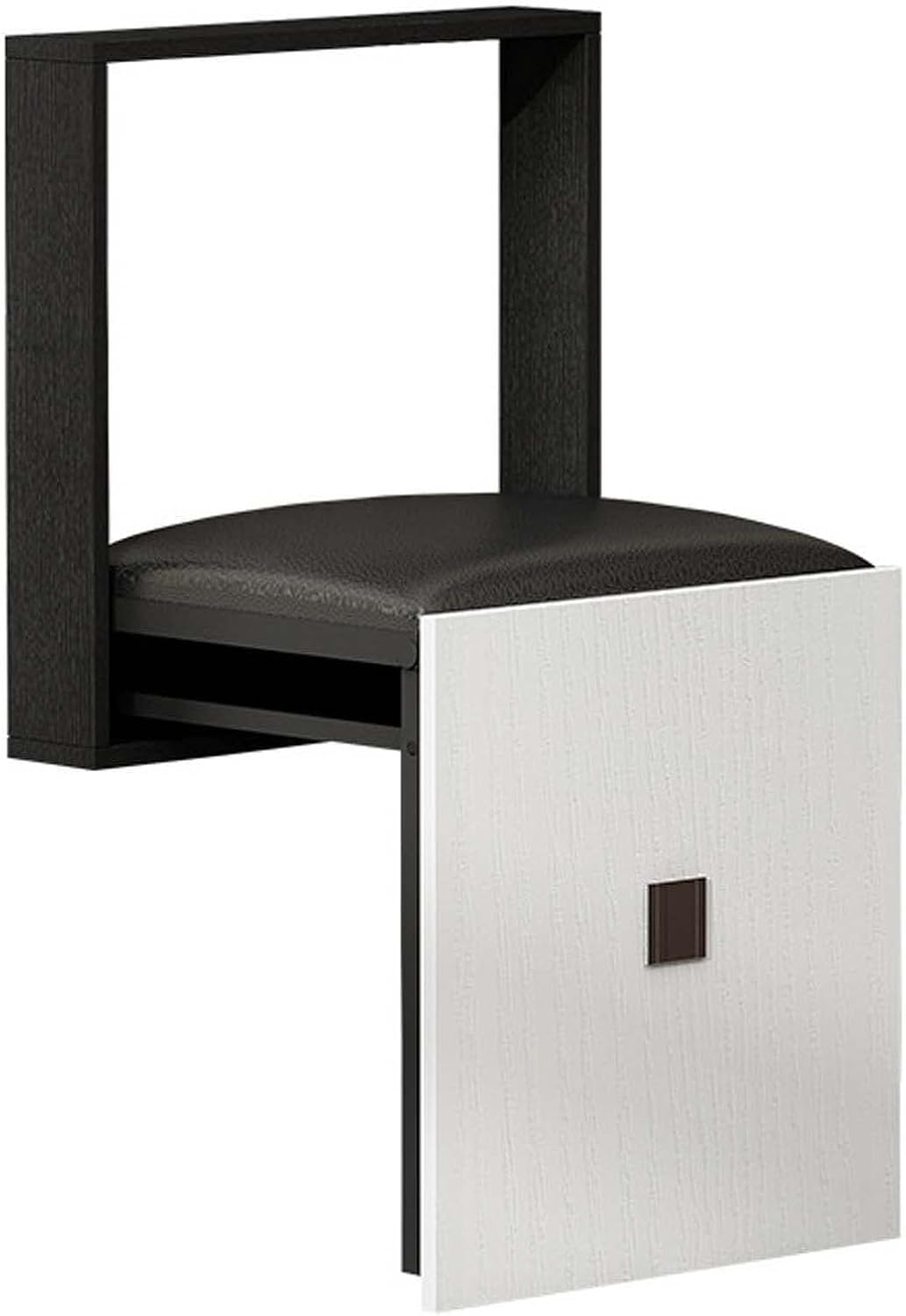 HAMOM Ultra-Thin 7cm Wall Folding Chair - Space-Saving Stool for Entryway, Bathroom, Bedroom | 300kg Steel Frame