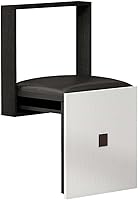 HAMOM Ultra-Thin 7cm Wall Folding Chair - Space-Saving Stool for Entryway, Bathroom, Bedroom | 300kg Steel Frame