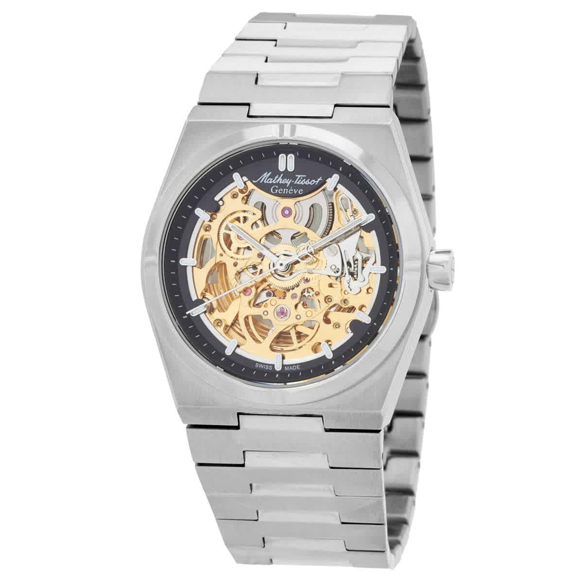 Mathey-Tissot Zeus Skeleton Automatic Black Dial Men's Watch H118CFAN