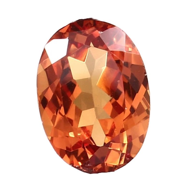 Saphir orange naturel ovale 10x14mm pour bague et pendentif GH_NAT_00862