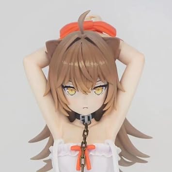 Original Painting Figure Illustration Figure - 21cm Kneeling Pose Girl Anime Ramen Topper Figure - PVC Handmade Collectible Desktop Decoration