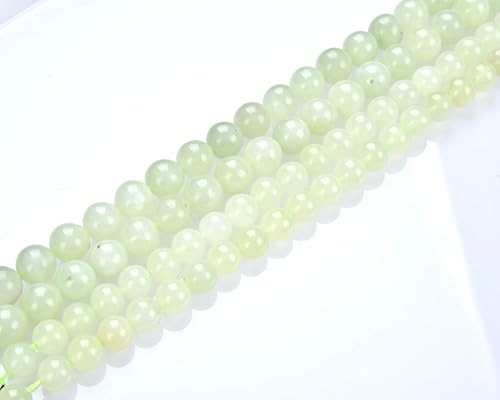 Miniatura 7 de Adabele GF11-8 - 2 hebras de piedras preciosas curativas de serpentina de jade natural de 0.315 in (0.31 pulgadas) (88-94 piezas en total) para