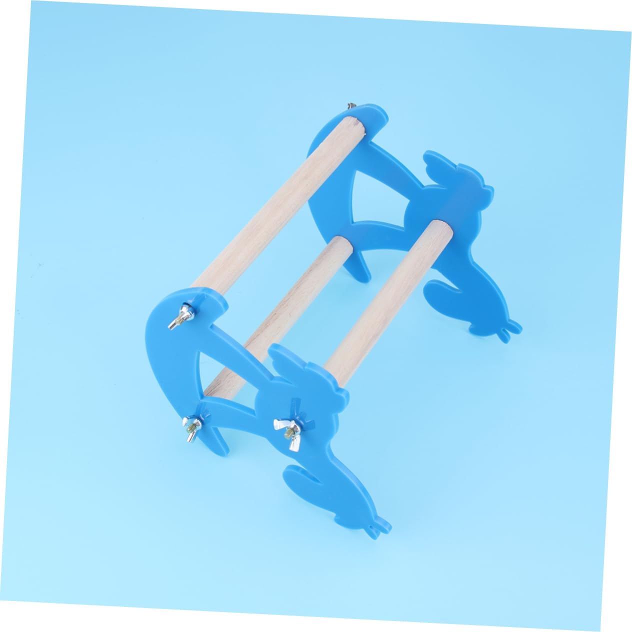 BESPORTBLE 3pezzi Giocattolo Per Pappagalli Altalena Legno Sgabello Da Gioco Acrilico Per Uccelli Posatoio Interattivo Per Pappagalli e Uccelli Da Compagnia Colore Casual