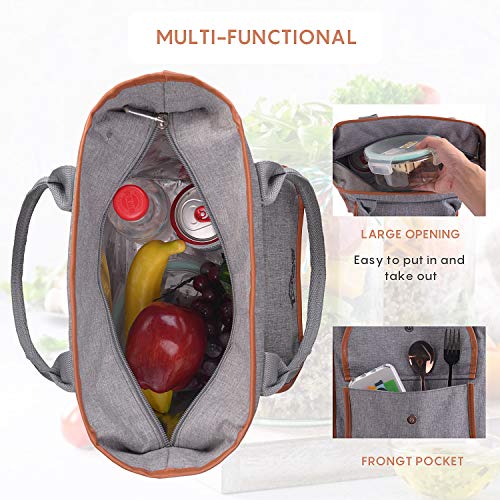 Yookee Home Grey Lunch Bags For Women thumb #2