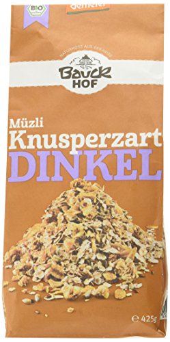 Bauckhof Dinkel Müsli, Knusperzart (1 x 425 g) 1er Pack